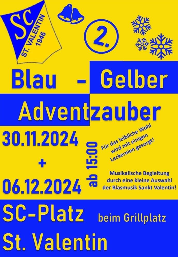 Blaugelber Adventzauber